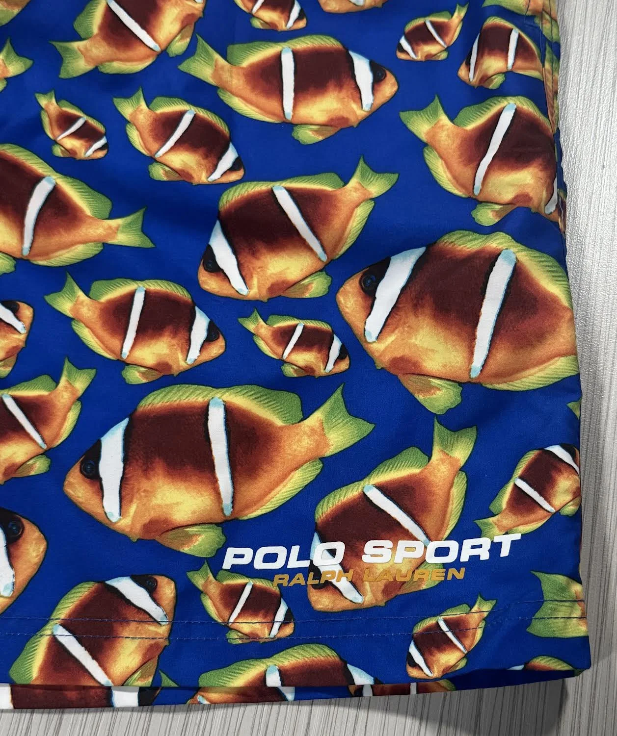 Vintage Polo Sport Ralph Lauren Fish Swim Trunks (Size XL) — RootsBK